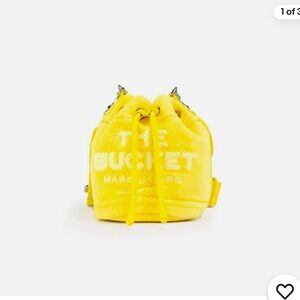 Marc Jacob yellow Terry bucket crossbody bag mini purse NEW with Tag